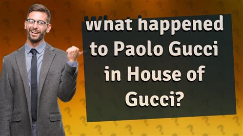 paolo gucci morte|what happened to gucci.